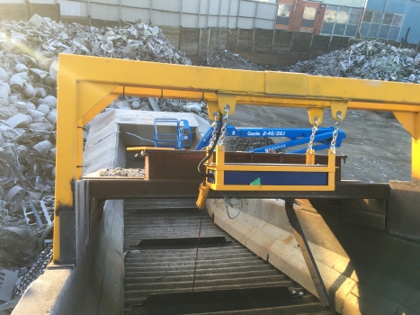 ELF Sheffield's new crystal system detector over conveyor